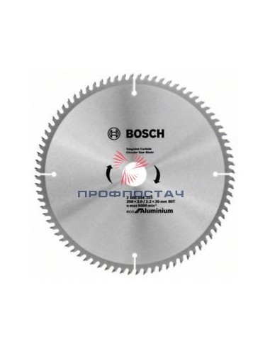 Диск пильний 250х30-80Т ECO ALU/Multi//Bosch