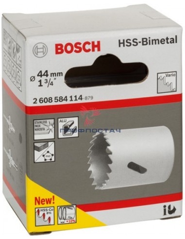 Коронка HSS-BiMetal 44 мм Standart//Bosch