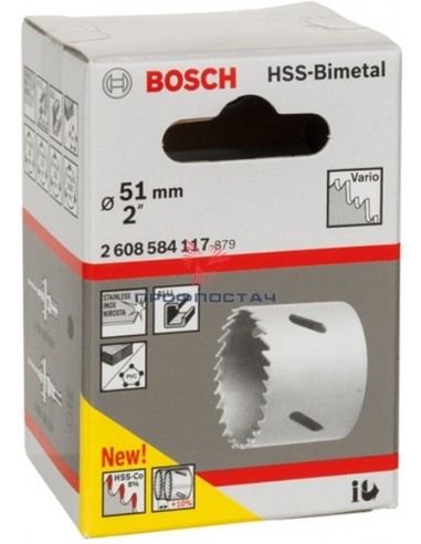 Коронка HSS-BiMetal 51 мм Standart//Bosch