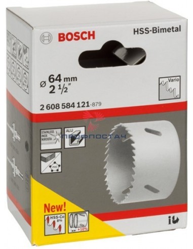 Коронка HSS-BiMetal 64 мм Standart//Bosch