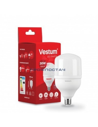 Лампа LED Vestum  T100 30W 6500K 220V E27