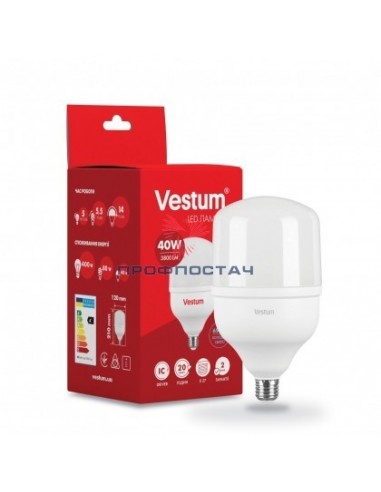 Лампа LED Vestum  T120 40W 6500K 220V E27
