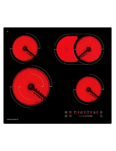 Варильна поверхня GPC 727 BEO склокераміка, 4 конф. (GRUNHELM)