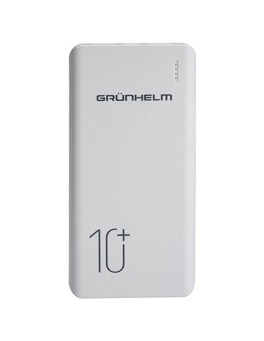 Power Bank, Портативна батарея 10.000 mAh, білий - GP-03AW (GRUNHELM)