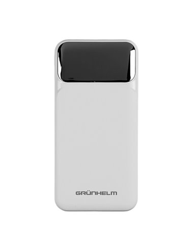 Power Bank, Портативна батарея 10.000 mAh, білий - GP-10WQC (GRUNHELM)