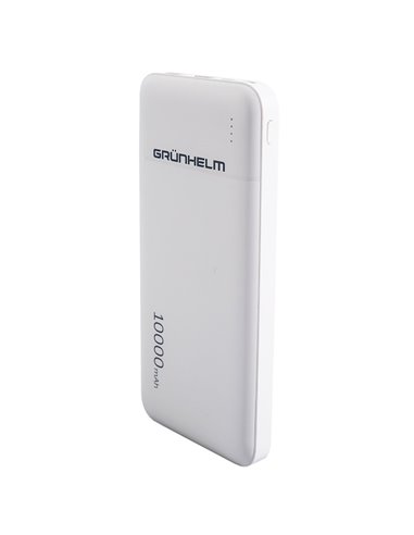 Power Bank, Портативна батарея 10.000 mAh, білий - GP-25AW (GRUNHELM)