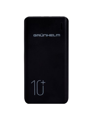 Power Bank, Портативна батарея 10.000 mAh, чорний - GP-02AB (GRUNHELM)