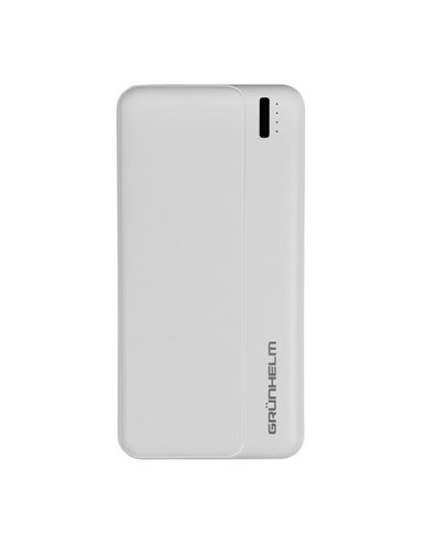 Power Bank, Портативна батарея 20.000 mAh, білий - GP-20W (GRUNHELM)