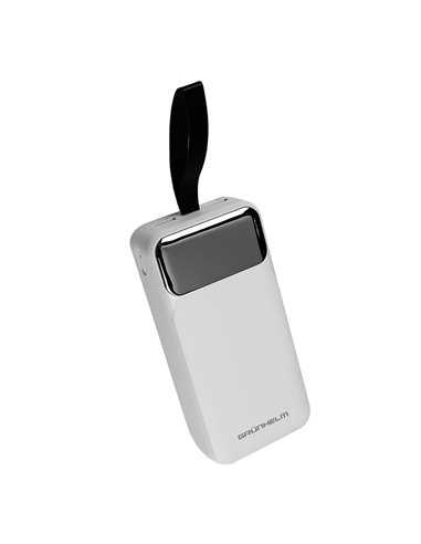 Power Bank, Портативна батарея 30.000 mAh, білий - GP-30WQC (GRUNHELM)